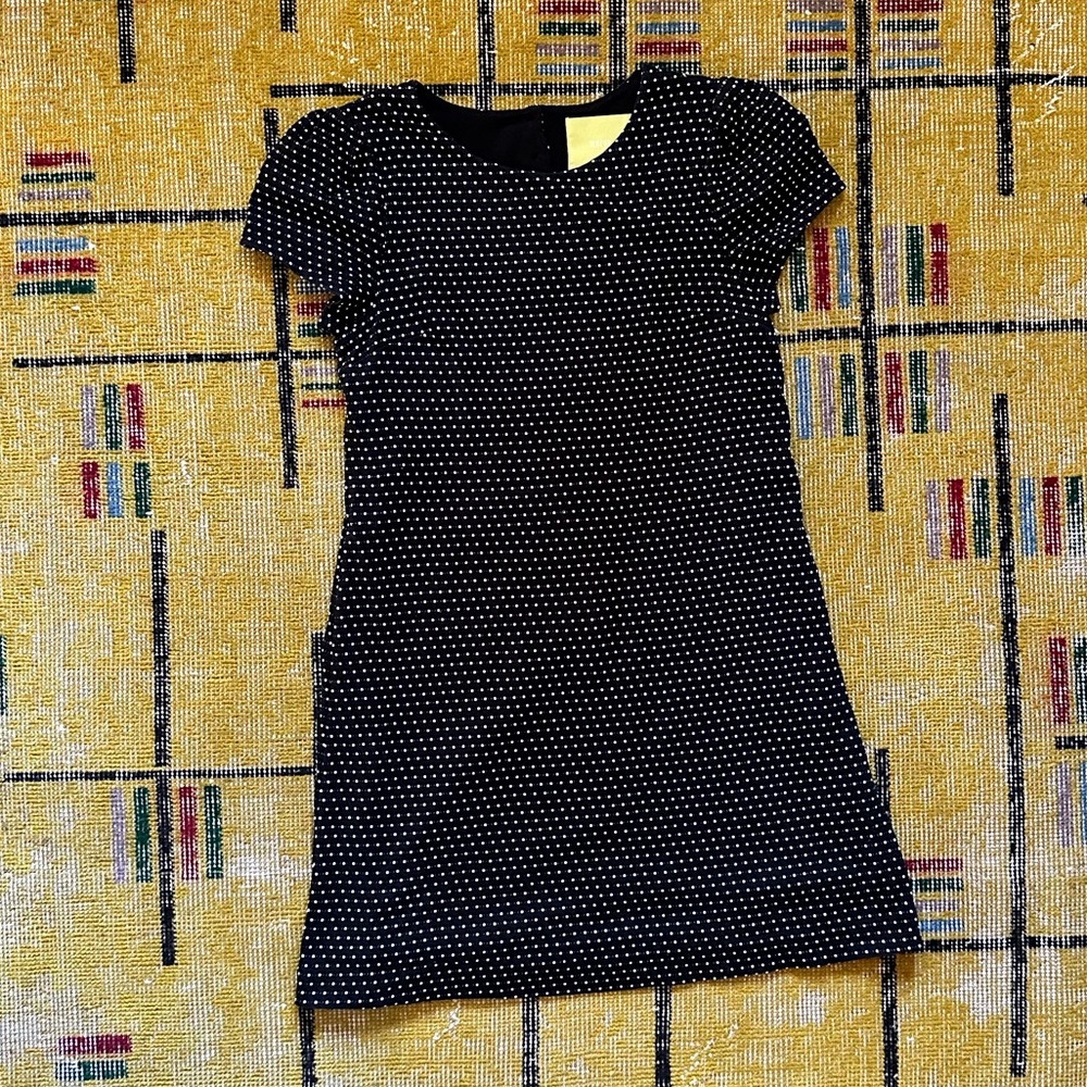 Maeve polkadot knit mini dress